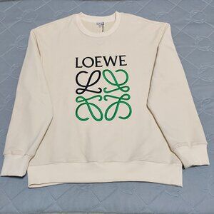 Loewe Cream Long Sleeve Sweatshirt